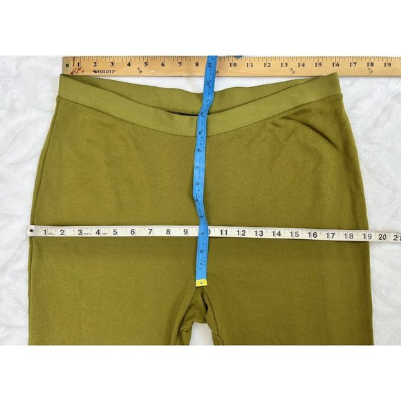 J. CREW Olive Green Leggings Ankle Zippers Size XL - Picture 7 of 12